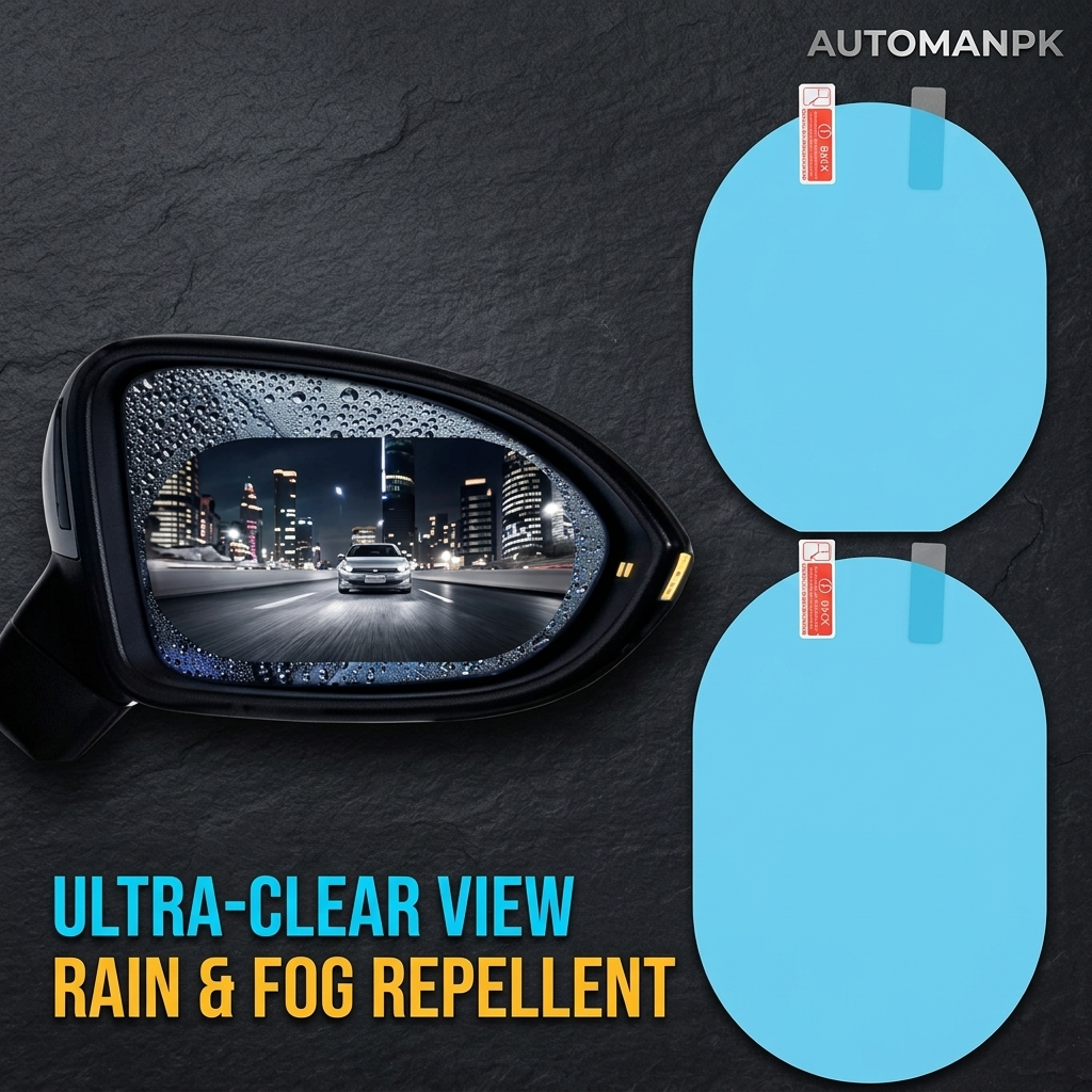 Universal Anti Rain Film – 2 Pcs Side Mirror + 2 Pcs Door