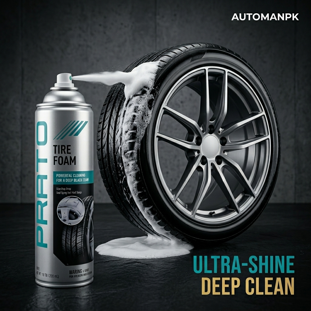 Prato Tire Foam 650ml – Best Tire Foam Polish | AutomanPK
