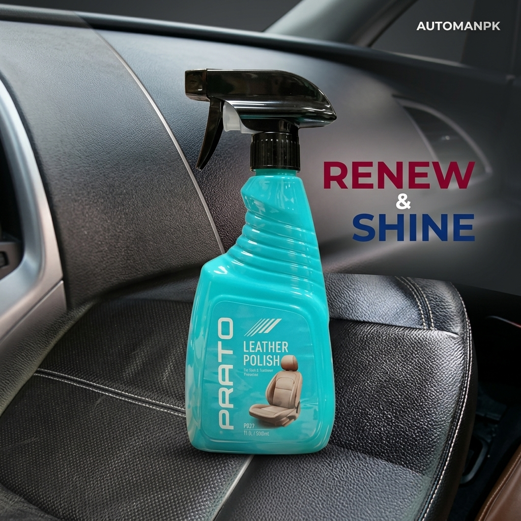 Prato Leather Polish 500ml – Premium Car Leather Care & Interior Protection | AutomanPK