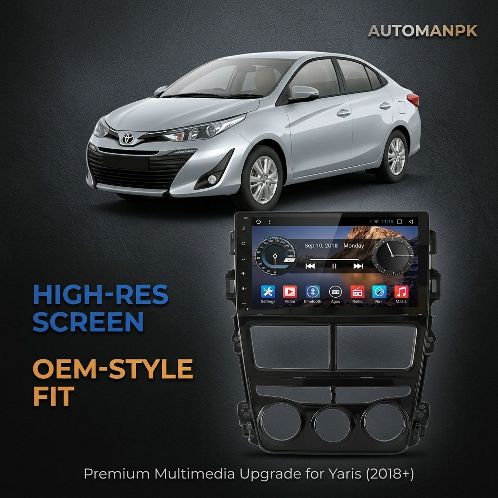 Toyota Yaris 9-Inch Android Car Panel – GPS, Bluetooth, WiFi & FM Radio