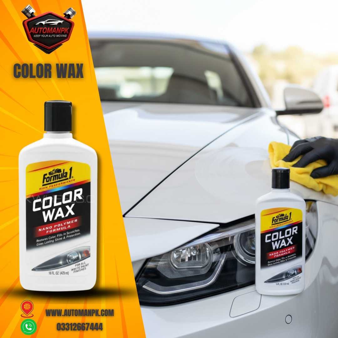 Formula 1 Color Wax for White Cars 473ml restoring shine on white car in Pakistan