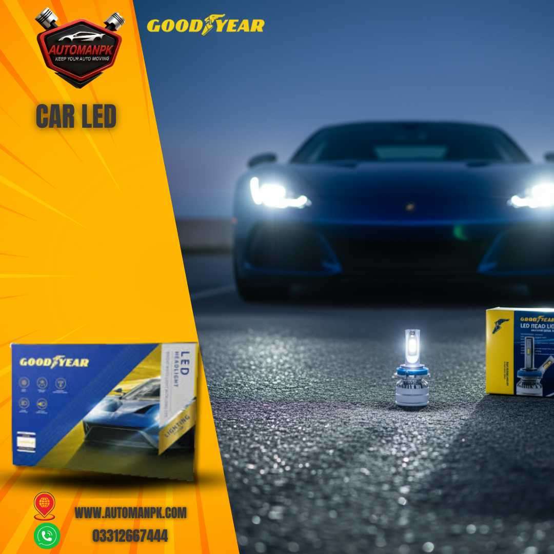 Goodyear Car LED 75W 9006 Car LED Headlight Installed on Car in Pakistan – AutoManPK