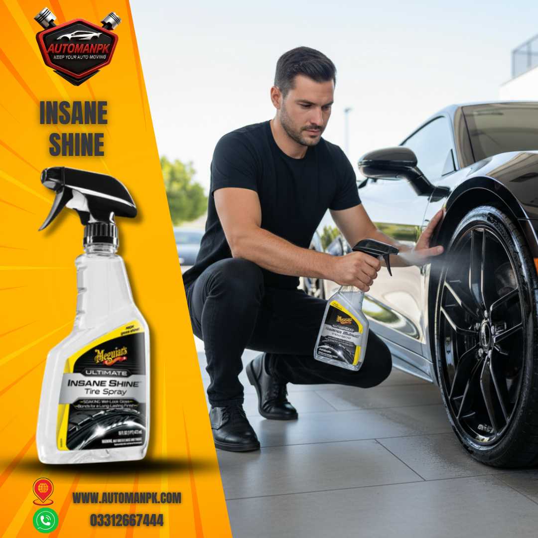 Meguiar’s Ultimate Insane Shine Tire Spray – High Gloss Tire Polish