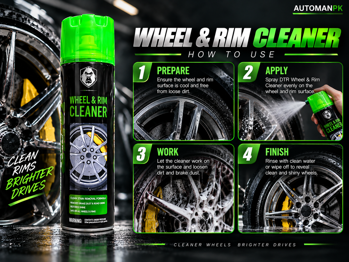 DTR Wheel & Rim Cleaner 500ml – Brake Dust Cleaner