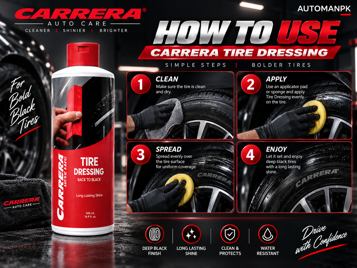 Carrera Tire Dressing 500ml tyre shine for tyre sidewalls