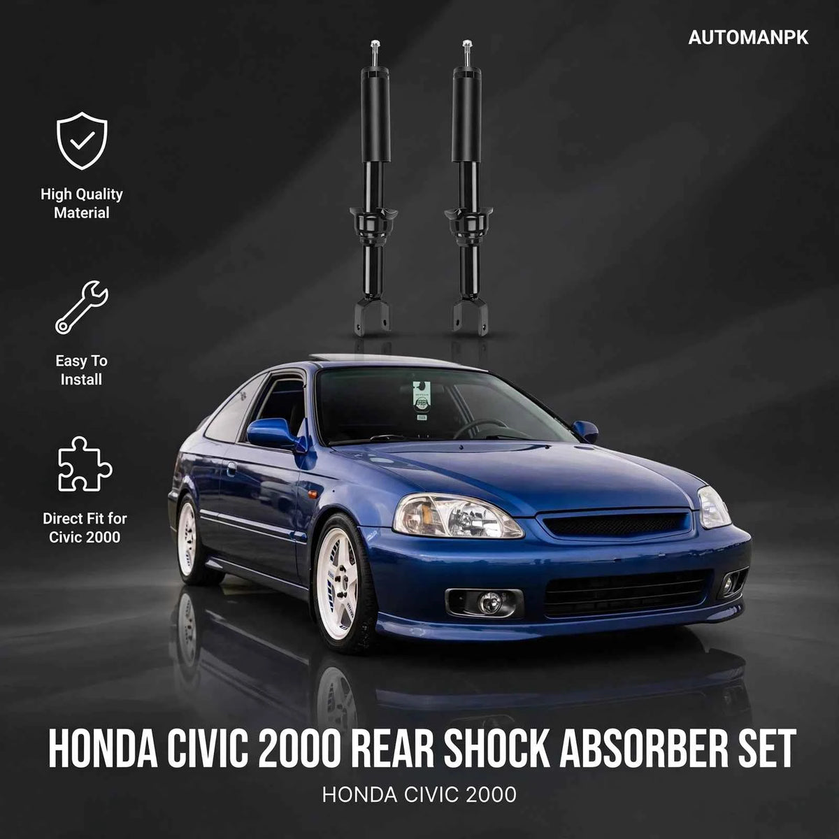Honda Civic Genuine Thai Shock Absorber Front & Rear (1996–2000)