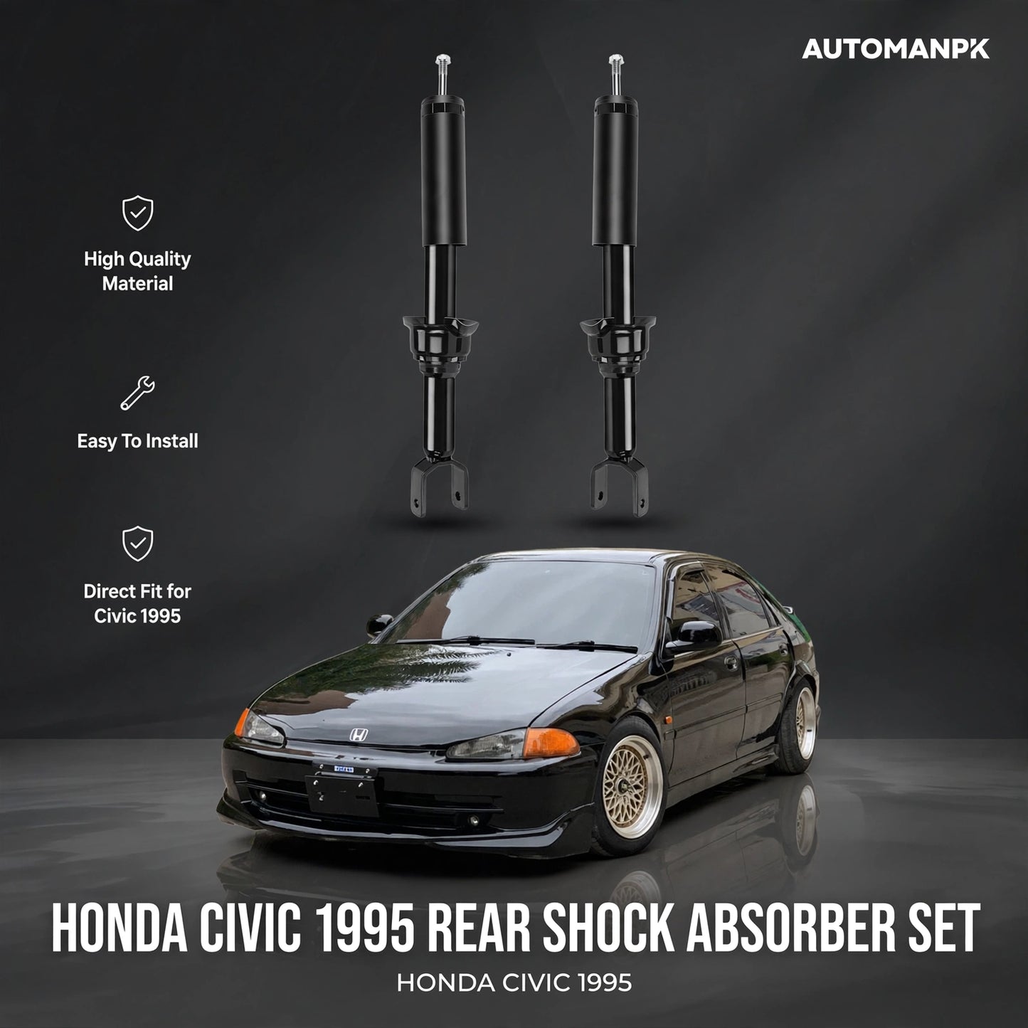 Honda Civic Genuine Thai Shock Absorber Front & Rear (1991–1995)