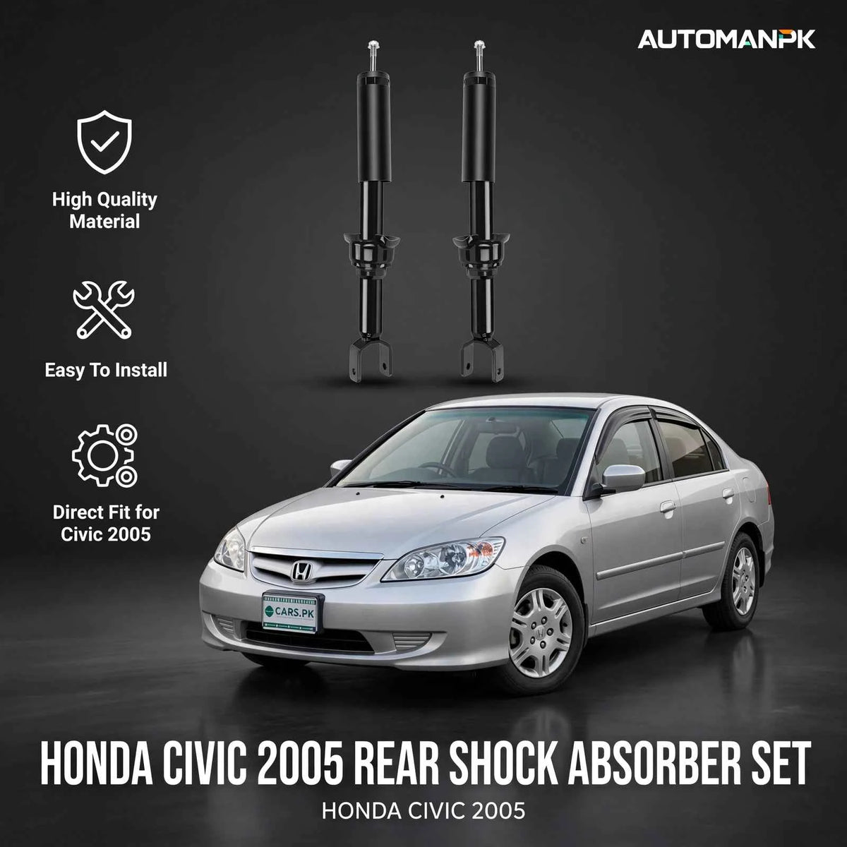 Honda Civic Genuine Thai Shock Absorber Front & Rear (2001–2005)