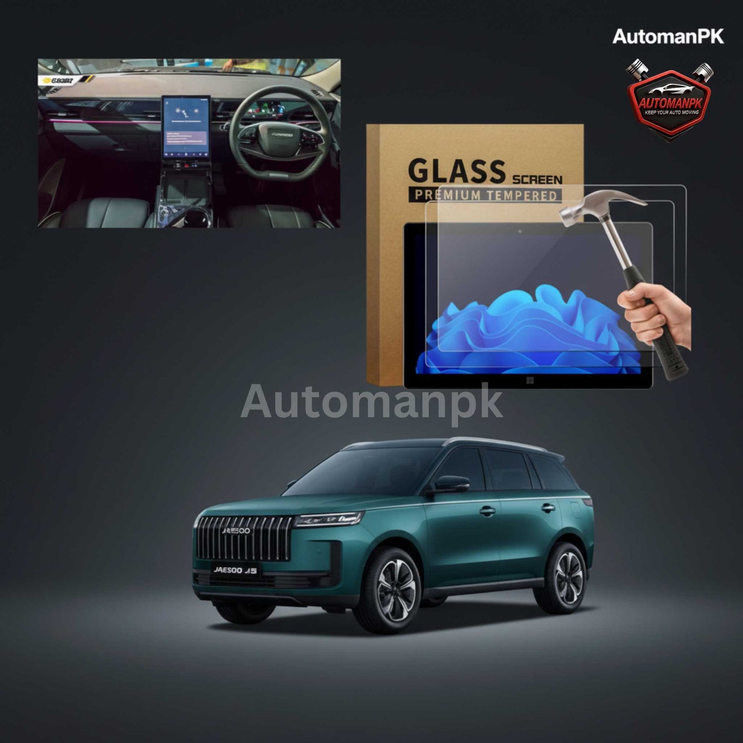 Jaecoo J5 Infotainment Screen Tempered Glass Protector – Premium Screen Guard