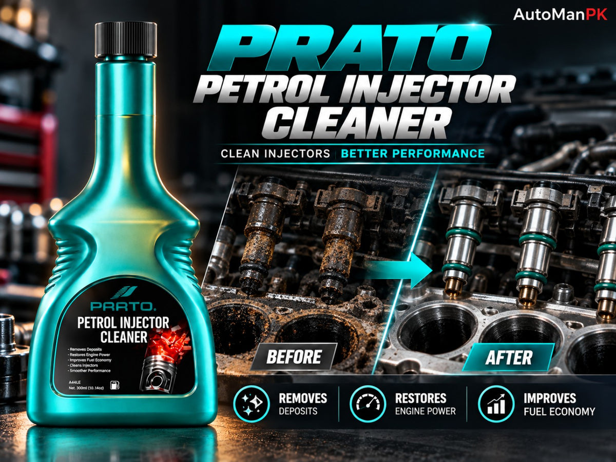 Prato Petrol Injector Cleaner 325ml injector cleaning before and after result