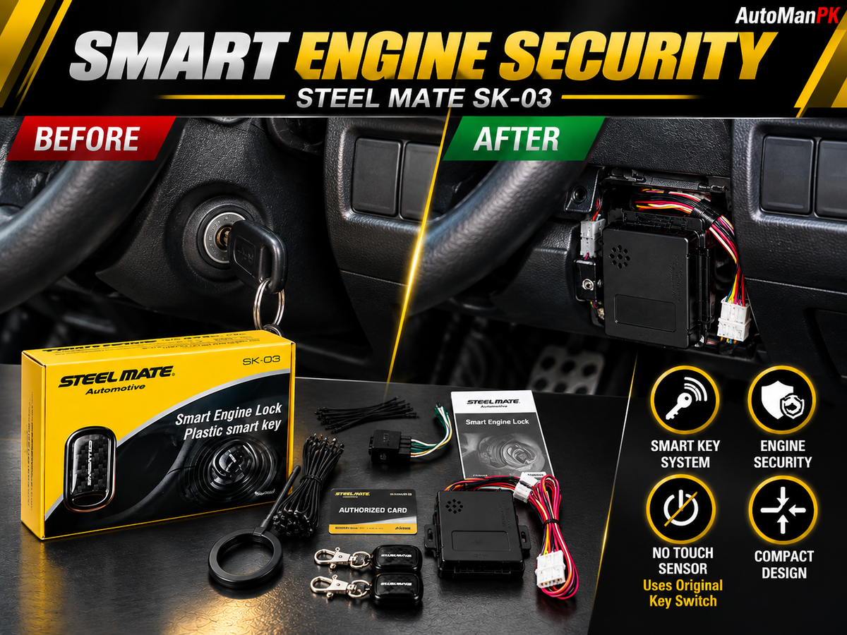 Steel Mate SK-03 Smart Engine Lock Anti-Theft System Pakistan