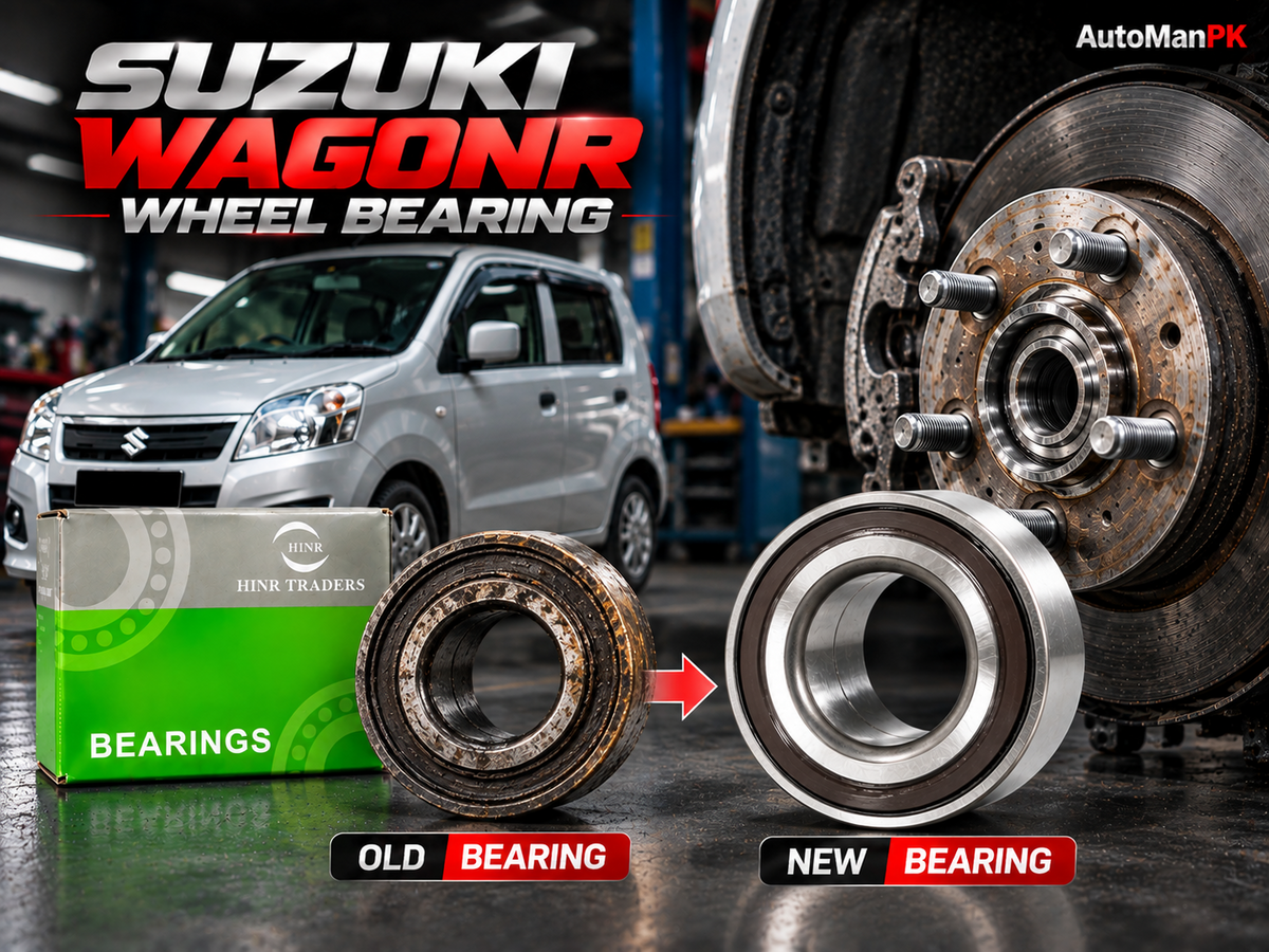 Suzuki WagonR wheel bearing HNR old and new bearing replacement comparison AutoManPK