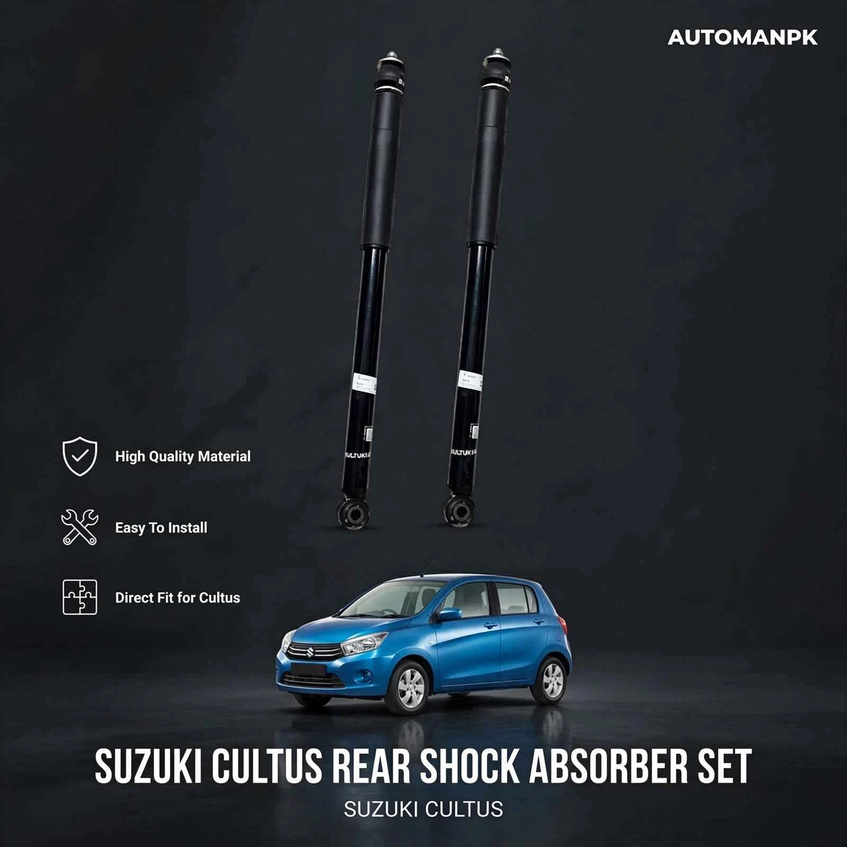 Suzuki Cultus Genuine Agri Front & Rear Shock Absorber (2017–2026)
