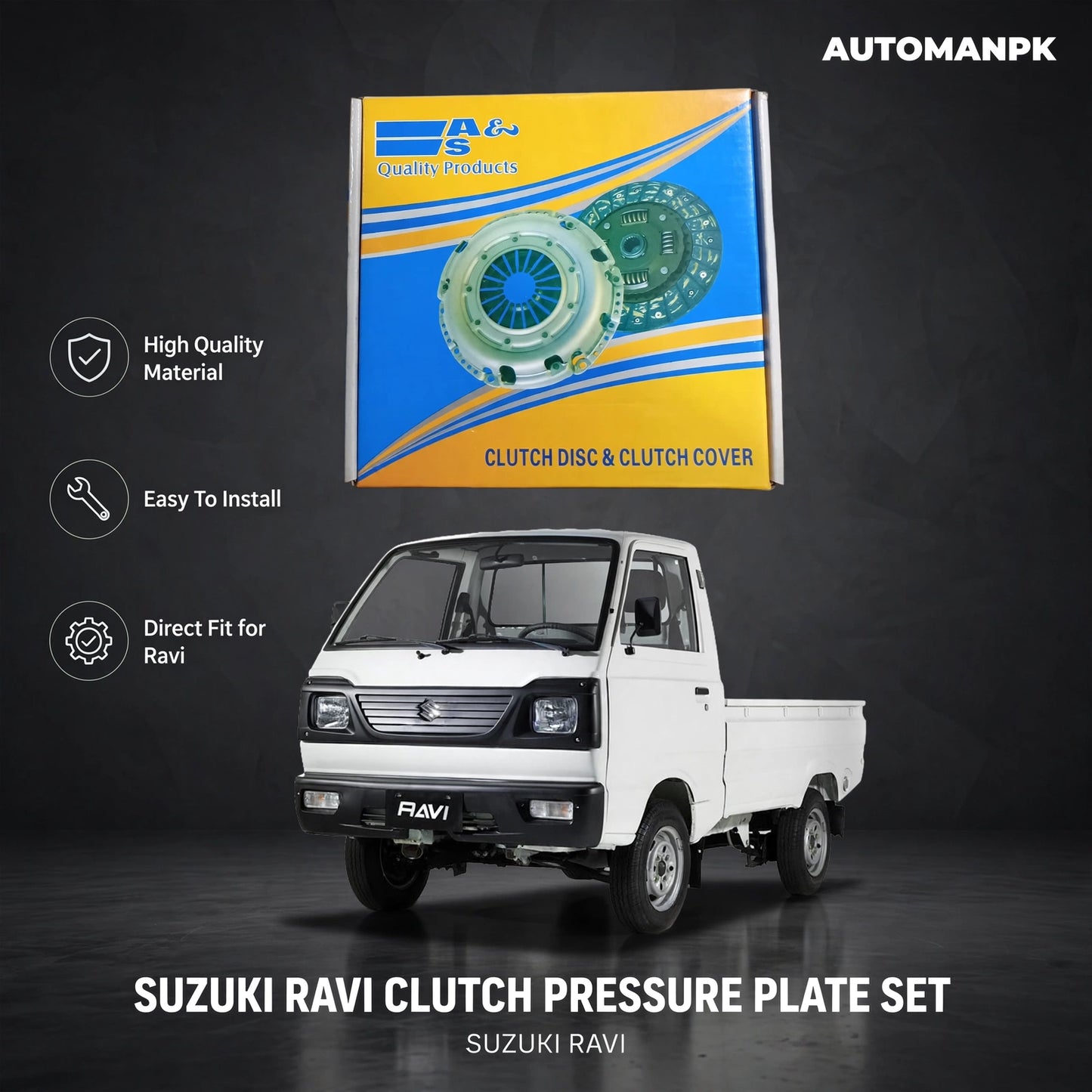 A&S Chamber Clutch Pressure Plate – Premium Quality & Reliable Performance in Pakistan | AutomanPK