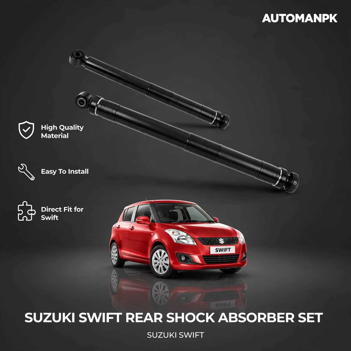 Suzuki Swift Genuine Agri Front & Rear Shock Absorber (2010–2021)