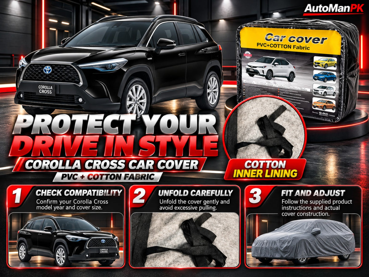 Toyota Corolla Cross car cover cotton inner lining and fitting guide
