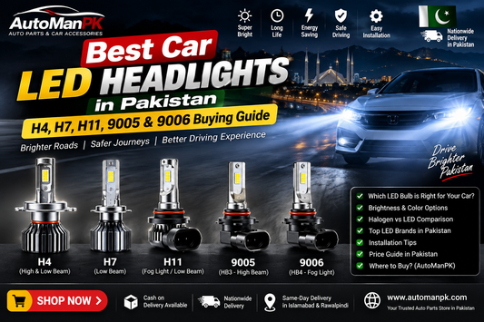 Best Car LED Headlights in Pakistan: H4, H7, H11, 9005 & 9006 Buying Guide