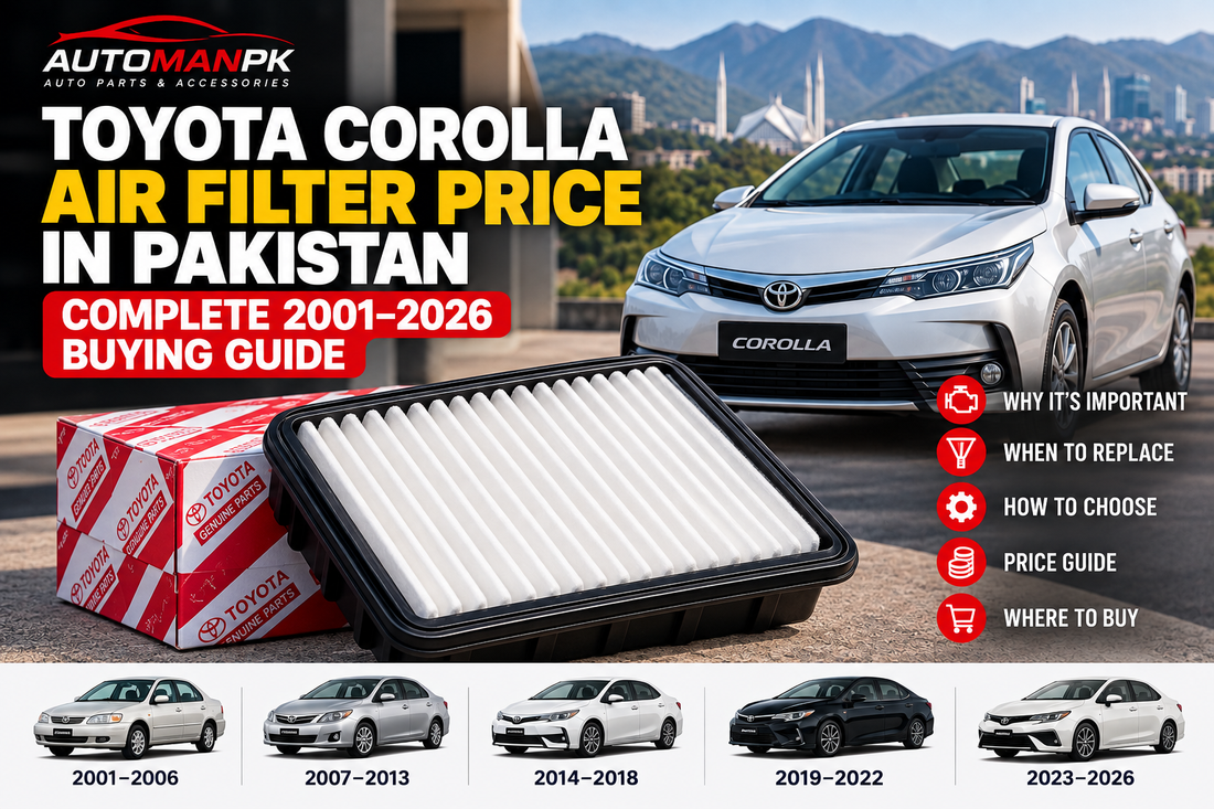 Toyota Corolla air filter price and buying guide in Pakistan