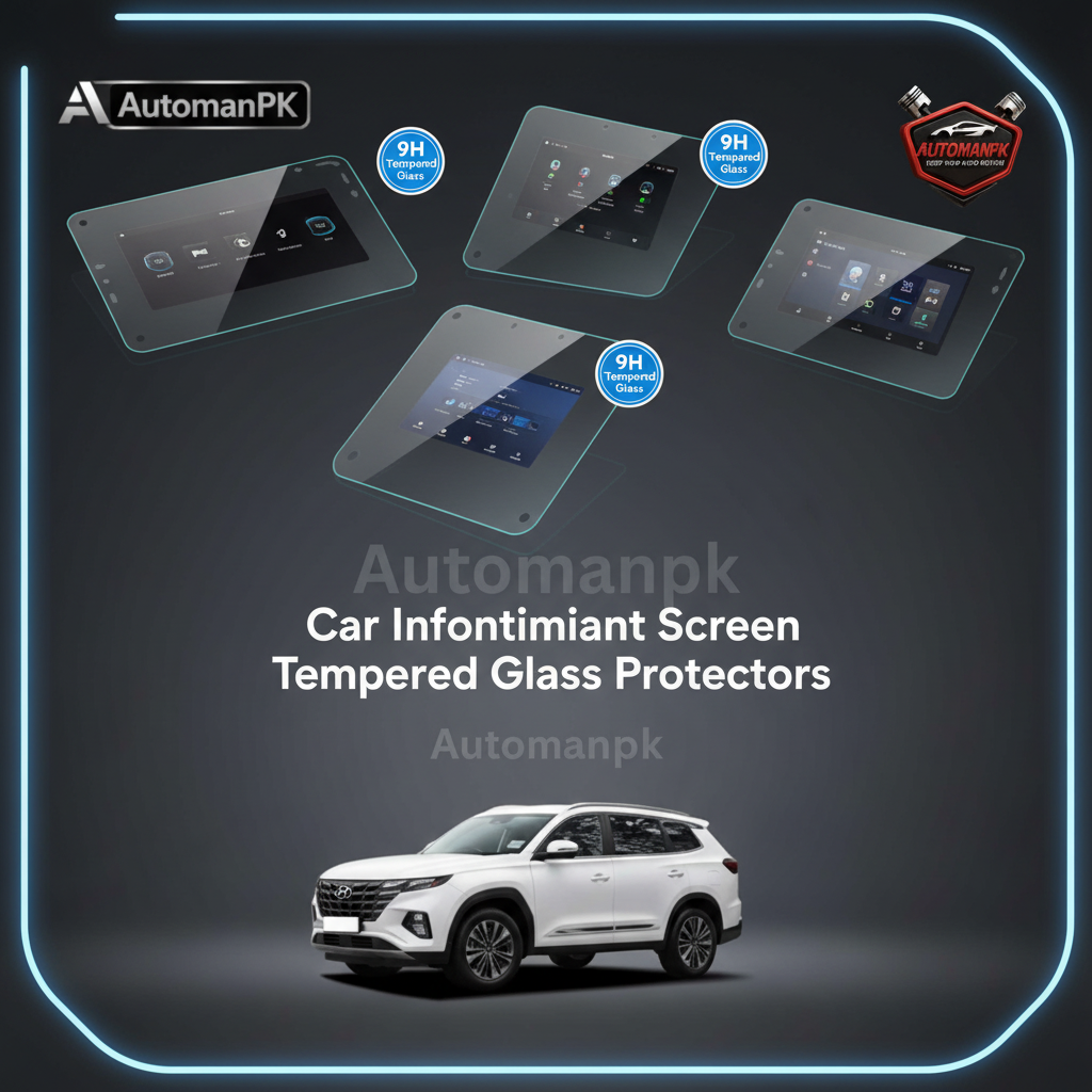 Car Infotainment Screen Tempered Glass Protectors in Pakistan