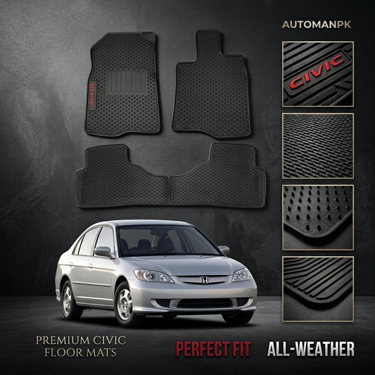 Honda Civic 2005 Latex Floor Mats – Premium Protection in Pakistan
