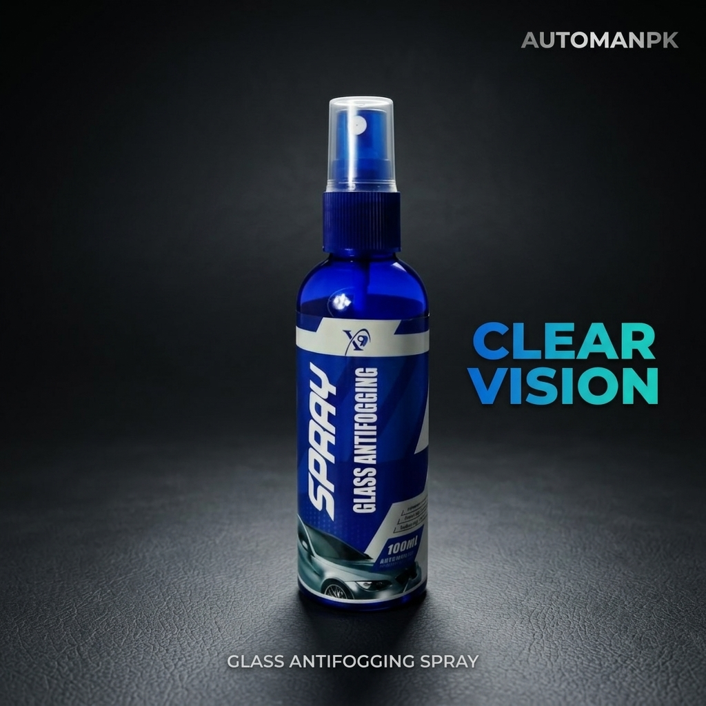 X9 Glass Antifogging Spray – Clear Vision Car Windshield Anti Fog | AutoManPK