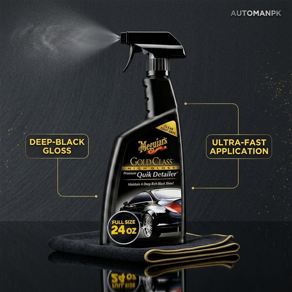 Meguiar’s Quick Detailer – Instant Car Shine Spray | AutoManPK Pakistan