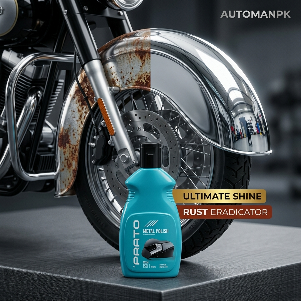 Prato Metal Polish 300ml – Best Car Care Metal & Chrome Polish in Pakistan | AutomanPK