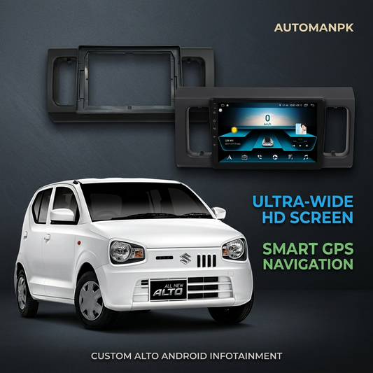 Suzuki Alto 660cc 9-Inch Android Car Panel – GPS, Bluetooth, WiFi & FM Radio