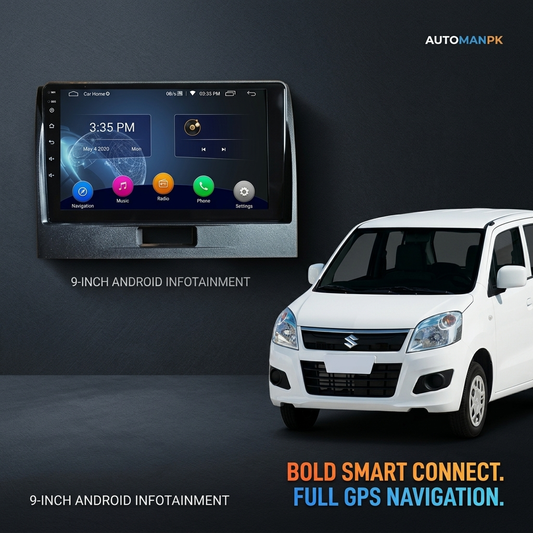 Suzuki WagonR 9-Inch Android Car Panel – GPS, Bluetooth, WiFi & FM Radio