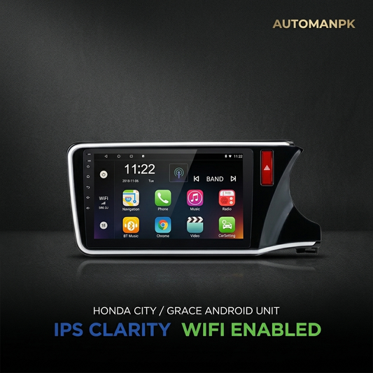 Honda City 2021-2026 10-Inch Android Car Panel (Honda Grace) – GPS, Bluetooth, WiFi & FM Radio