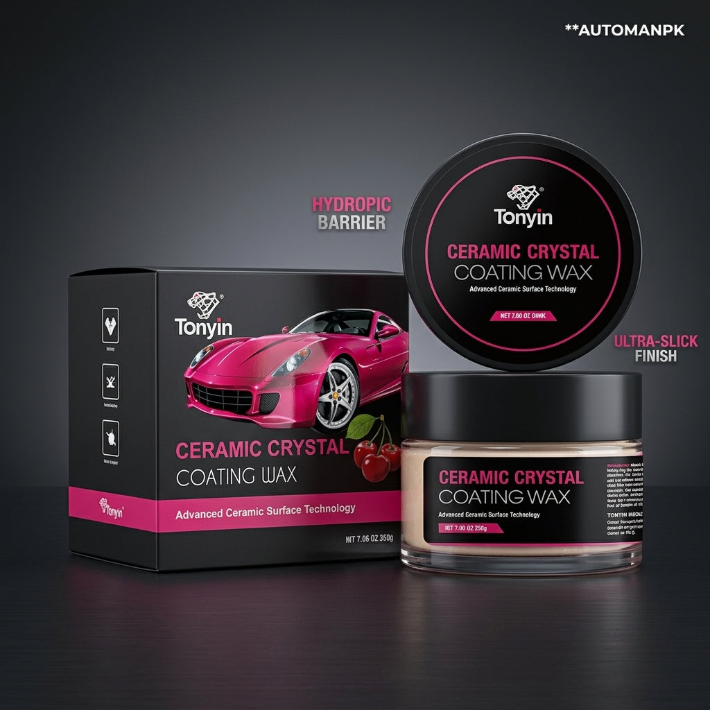 Tonyin Advanced Ceramic Crystal Coating Wax 200g – Cherry Scent | Nano Ceramic | Hydrophobic | Deep Gloss