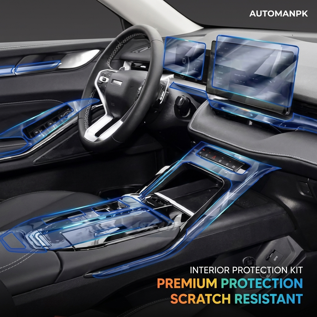 Haval H6 2025-2026 TPU Interior PPF Kit – Clear Paint Protection Film
