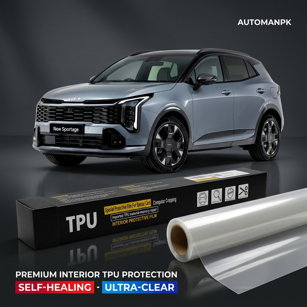 KIA Sportage 2025-2026 TPU Interior PPF Kit – Clear Paint Protection Film