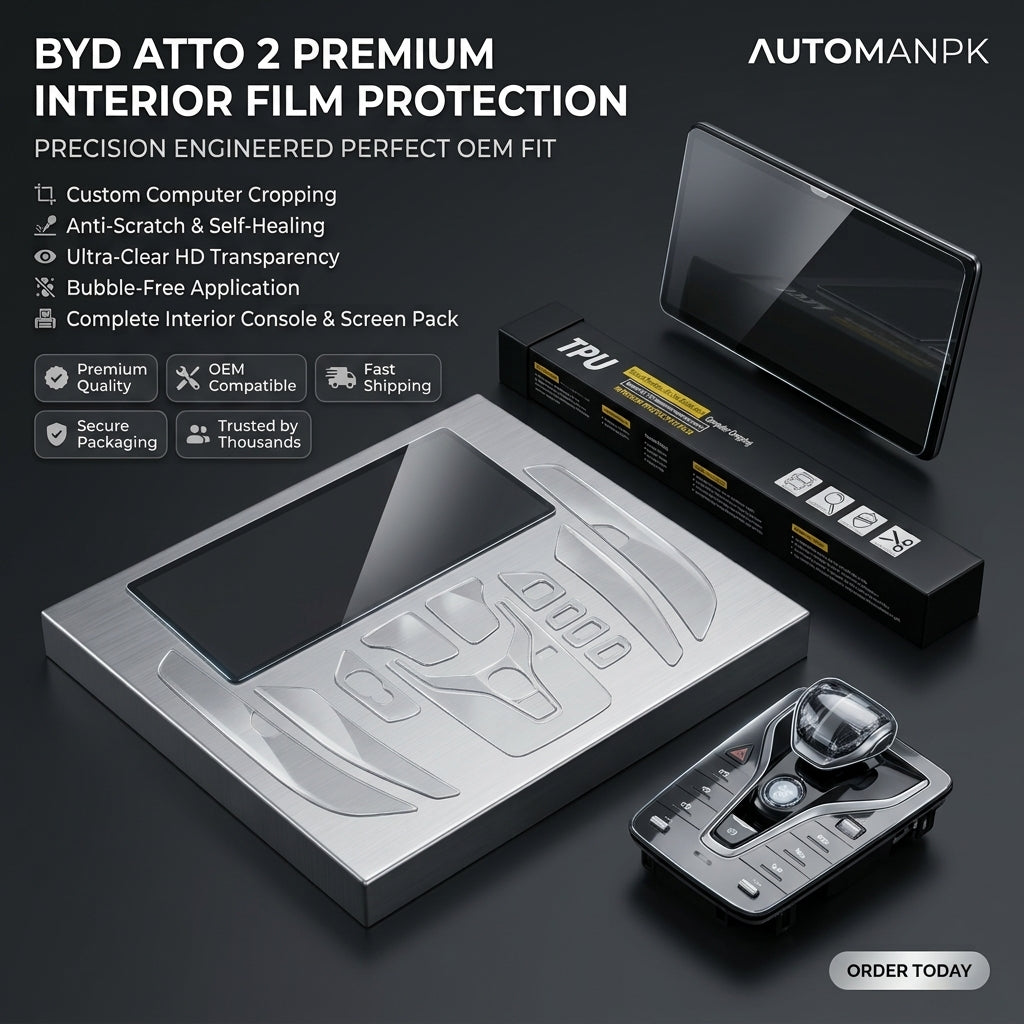 BYD Atto 2 Premium TPU Interior Film Protection Kit - AutoManPK