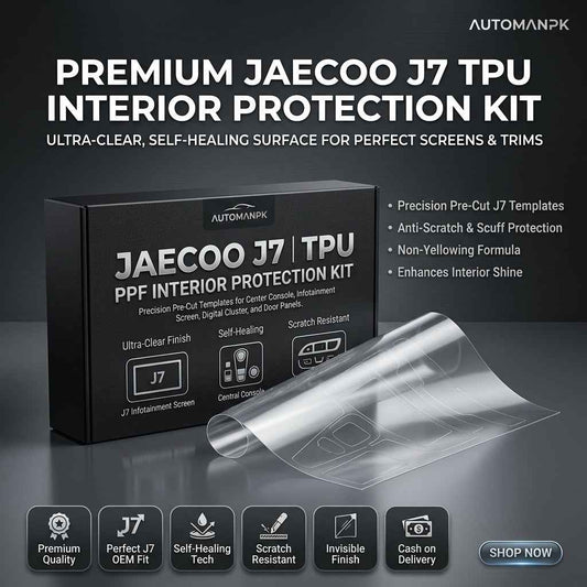 Jaecoo J7 Premium TPU Interior PPF Kit – Complete Console, Screen & Trim Protection