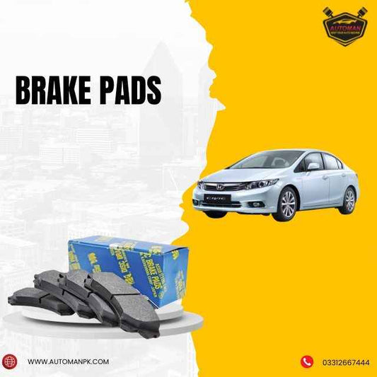Front Brake Pads for Honda Civic (2012-2015) – High-Performance & Durable Braking Solution | AutoManPK