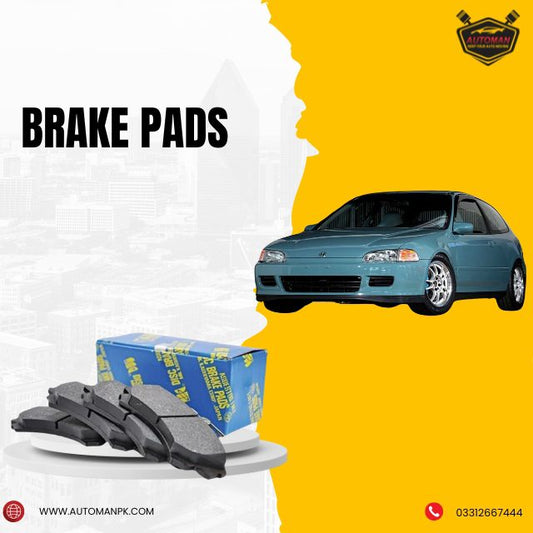 MK Brake Pads Honda Civic 1991, Honda Civic 1995 Brake Pads, Civic Front Disc Pads, AutoManPK Brake Components