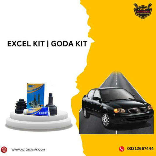 Suzuki Baleno (1.3-1.6) CV Joint (A&S Excel Kit | Goda Kit) - Premium Quality, Smooth Performance - AutomanPK