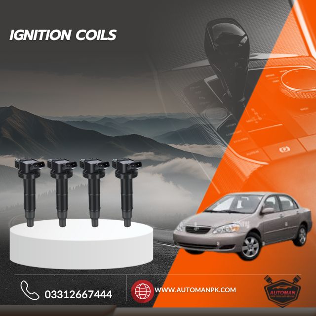Toyota Corolla 2004-2008 ignition coil, Corolla XLi GLi SE Saloon coil, 1pc ignition coil Toyota, engine coil for Corolla 1.3, spark coil Toyota Corolla, high performance coil automanpk, coil pack Corolla 2004