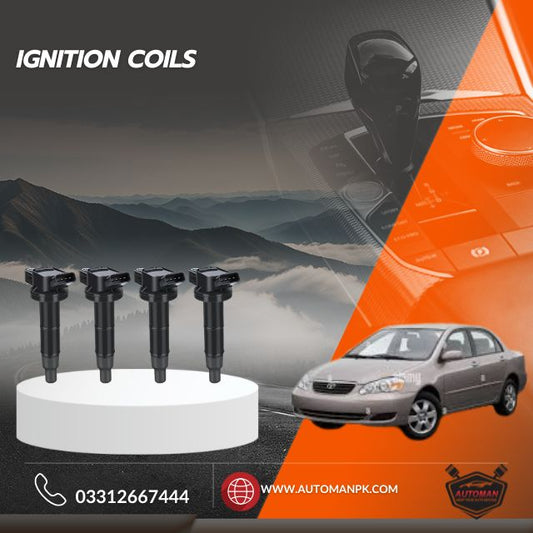 Toyota Corolla 2004-2008 ignition coil, Corolla XLi GLi SE Saloon coil, 1pc ignition coil Toyota, engine coil for Corolla 1.3, spark coil Toyota Corolla, high performance coil automanpk, coil pack Corolla 2004