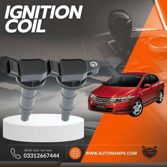 Honda City ignition coil 2009-2024, ignition coil replacement Honda City, high performance ignition coil, Honda ignition part Pakistan, City engine coil, automanpk ignition coil, Honda City coil upgrade