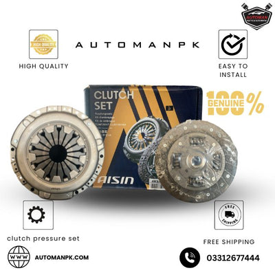 Aisin Honda City Clutch Plate, Aisin Pressure Plate Set, Honda City 2009-2020 clutch set, Aisin clutch kit Pakistan, genuine Honda City clutch parts, automanpk clutch plate, Honda City transmission parts