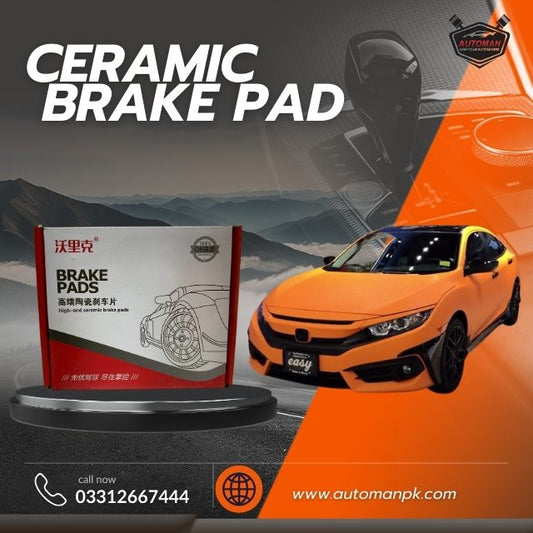 Honda Civic 2016-2022 Front Hi-Track Ceramic Brake Pads | CIVIC X Brake Pads | AutoManPK
