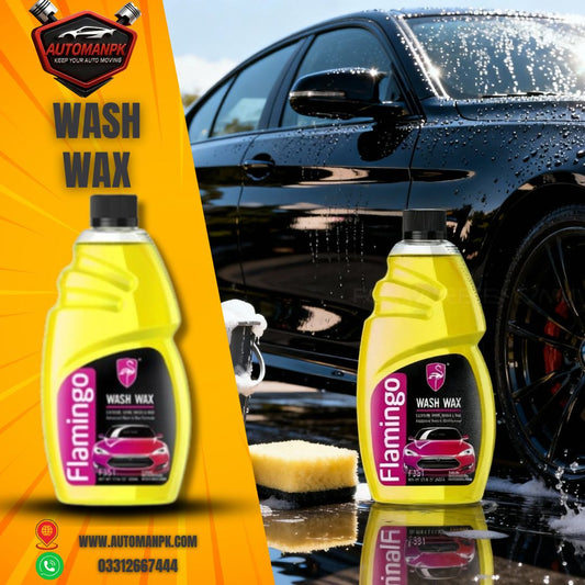 Flamingo Wash & Wax 500ml Car Shampoo – Car Cleaning & Waxing Pakistan