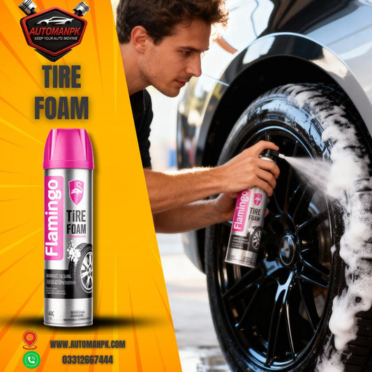 Flamingo Tire Foam 650ml car tire cleaner Pakistan