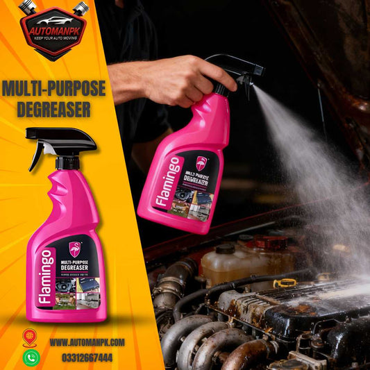 Flamingo Multi-Purpose Degreaser 500ml removing oil and grease