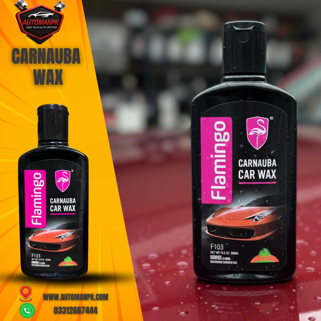 Flamingo Carnauba Car Wax 300ml for car shine and paint protection