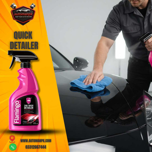 Flamingo 3 in 1 Quick Detailer 500ml Instant Car Shine Spray Pakistan