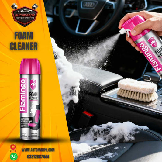 Flamingo Multi-Purpose Foam Cleaner 650ml for Car and Bike Detailing at AutomanPK