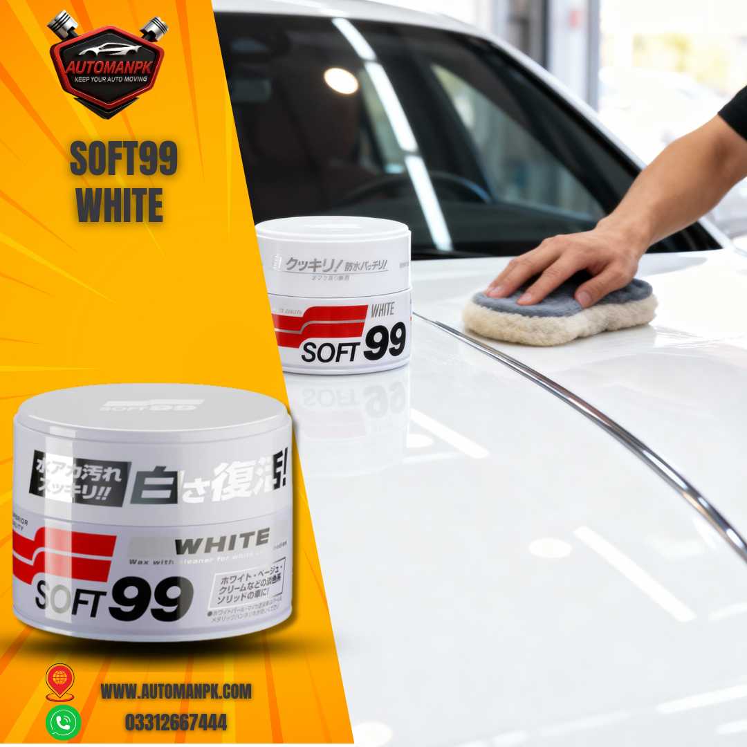 Soft99 White Soft Wax 300g for Car Exterior – AutomanPK Pakistan